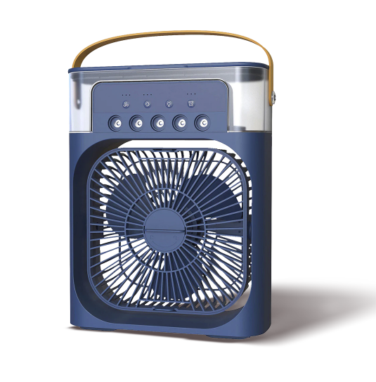 Mist Fan Box Color Blu - Ventilatore con nebulizzazione